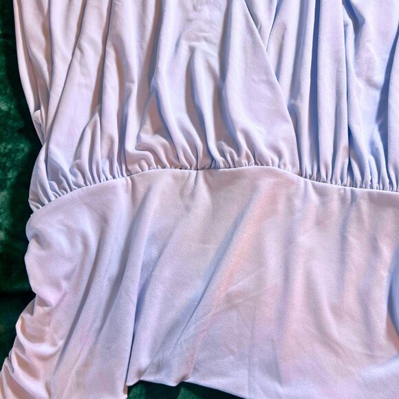 41 Hawthorn Draped Surplice Sleeveless Blouse – Light Blue – XXL - Picture 4 of 4